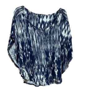 Velvet Graham Spencer Blue White Shirt Size Extra Small